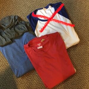 Men's or Unisex Adult Perf L/S Tshirts L NWOT